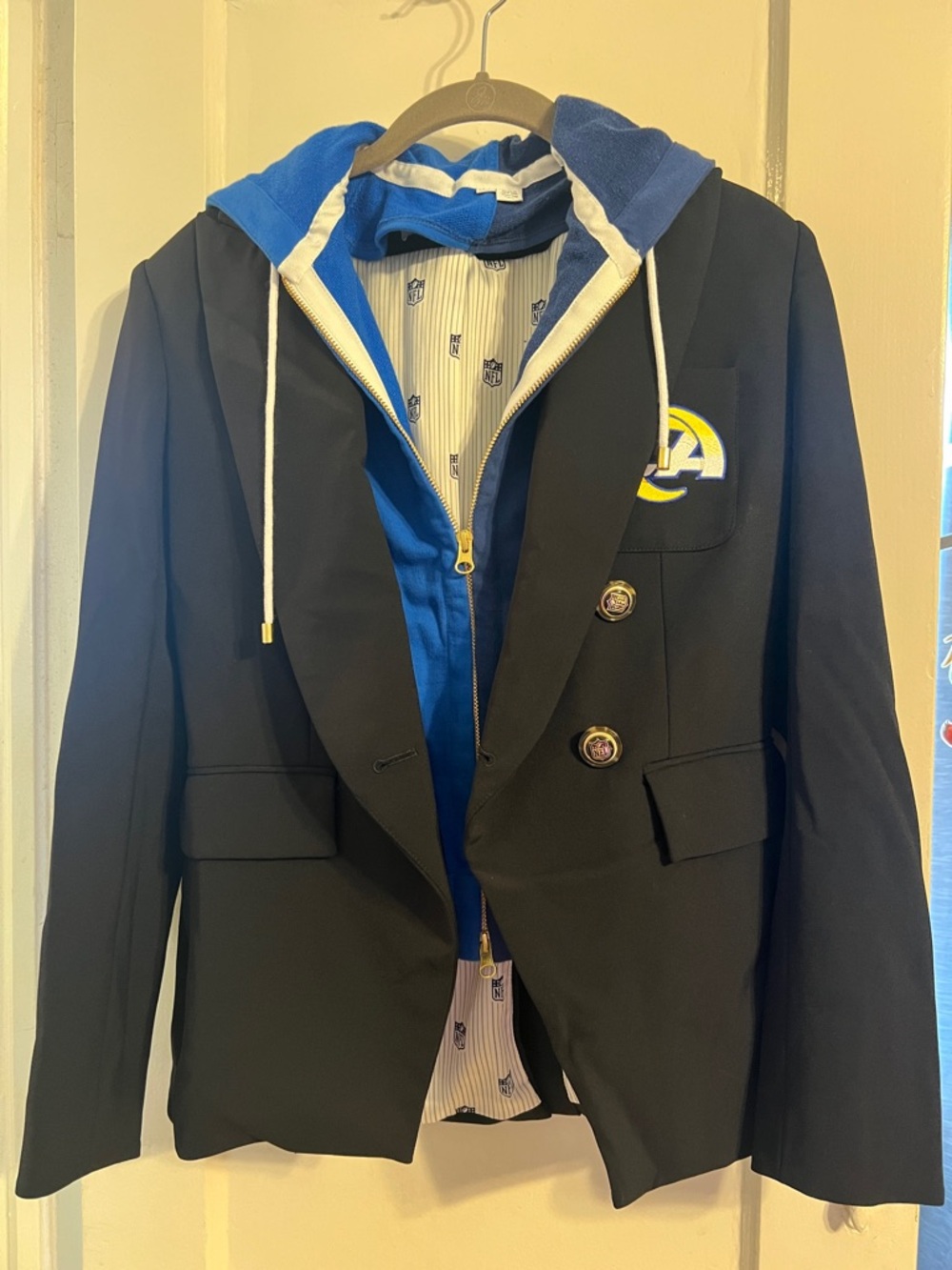 Veronica Beard x NFL Rams Miller Dickey Jacket